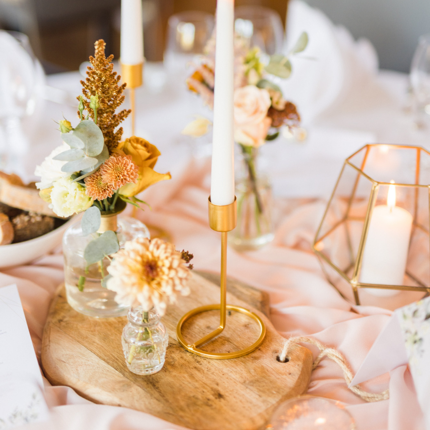 Tischdeko-Set "Blush & Gold"