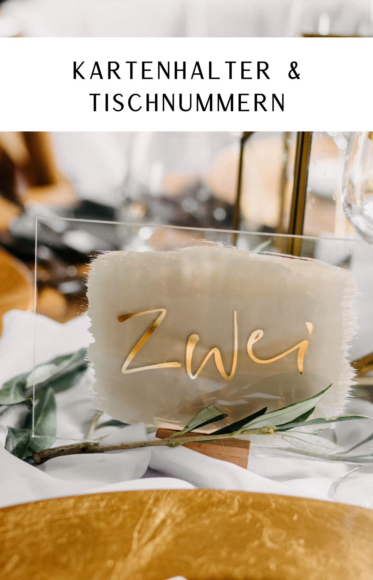 Kartenhalter & Tischnummern