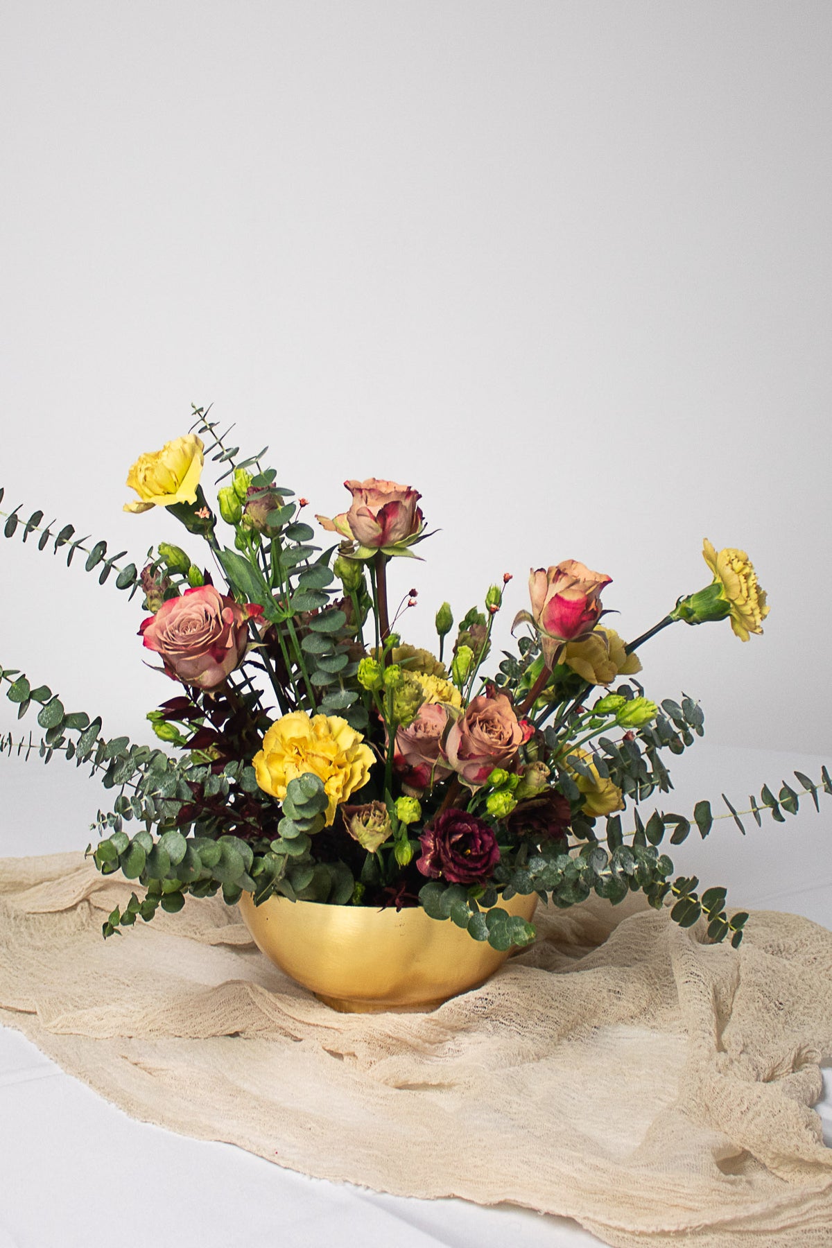 Blumenschale Goldy in matt