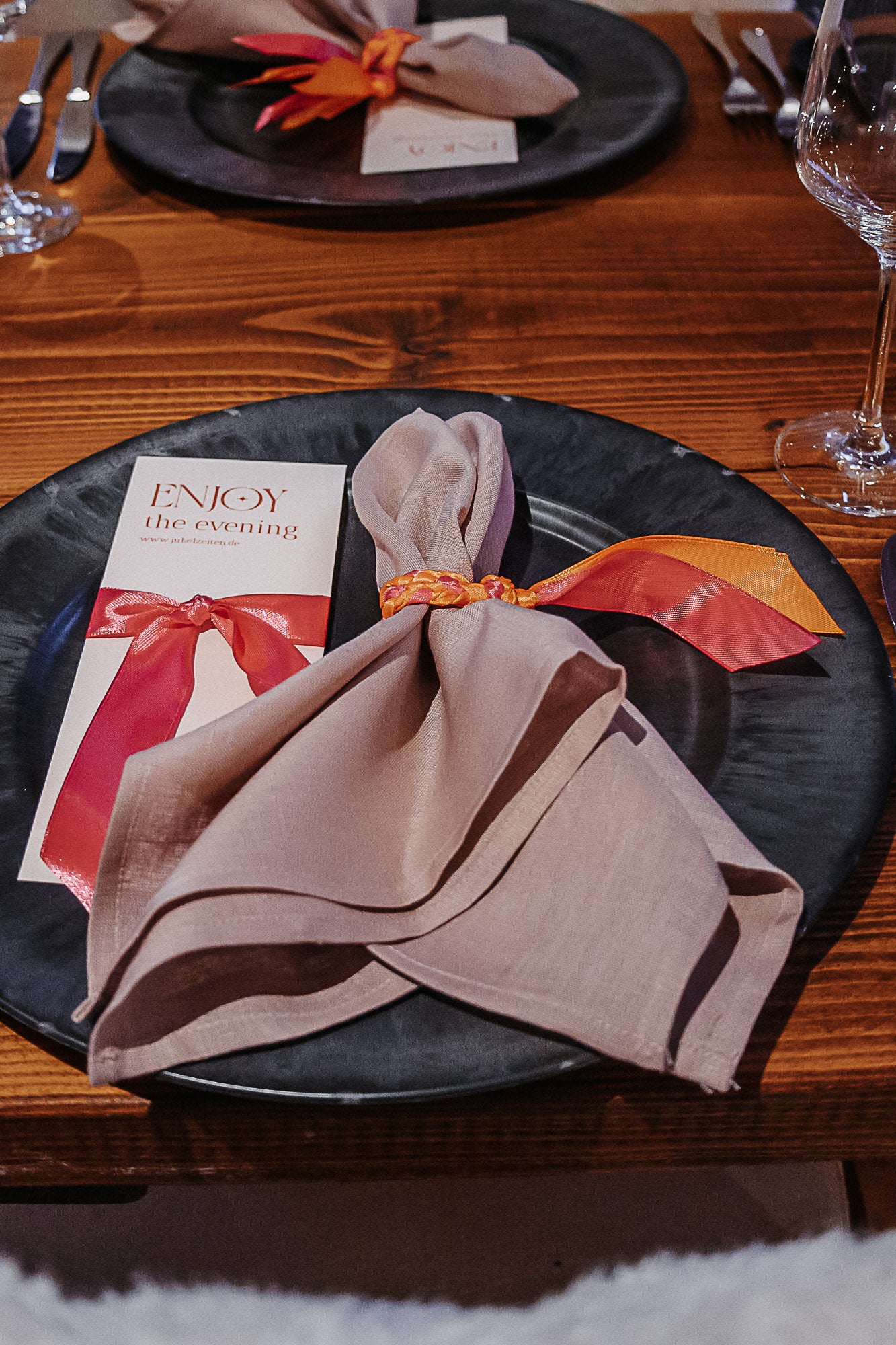 Leinenserviette Leni in rosé