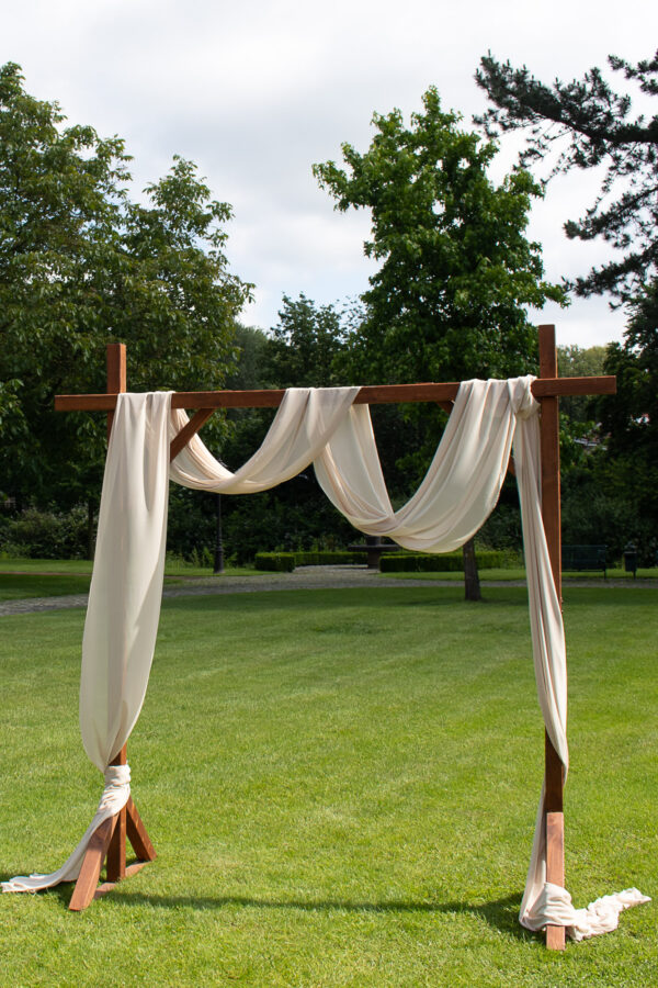 Chiffonstoff beige